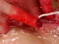漂亮的学生的荡妇硬的双渗透